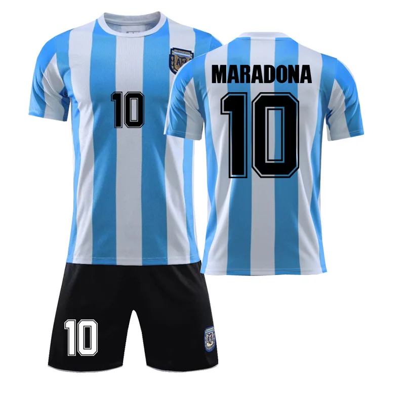 

Men Maradona Argentina 10 T Shirt Retro Vintage T Shirt Napoli Soccer Style Tops 1986 1987 1988 Diego Armando Classic Coppa Suit
