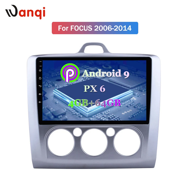 9 дюймов Android 0 автомобиль радио для Ford focus EXI MT 2 3 Mk2 2004 2005 2006 2007 2008 2009 2011 2Din gps