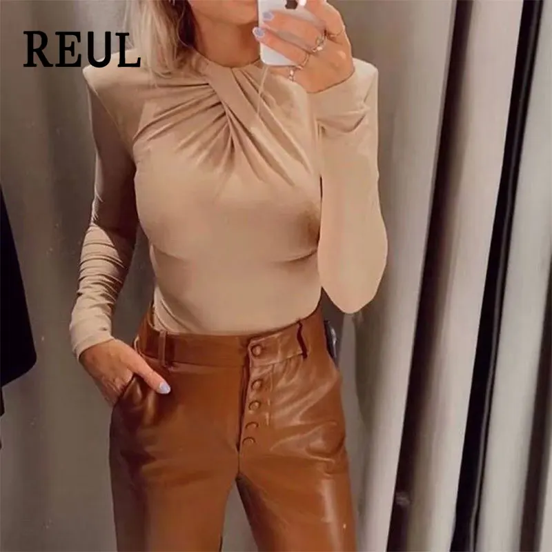 

Женский комбидресс с бантом REUL, винтажный офисный комбидресс с длинным рукавом и застежкой-молнией сзади, 2021