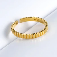 fashion personality vertical stripe organ ring rose gold opening adjustable ring dinner dance party jewelry anniversary gift