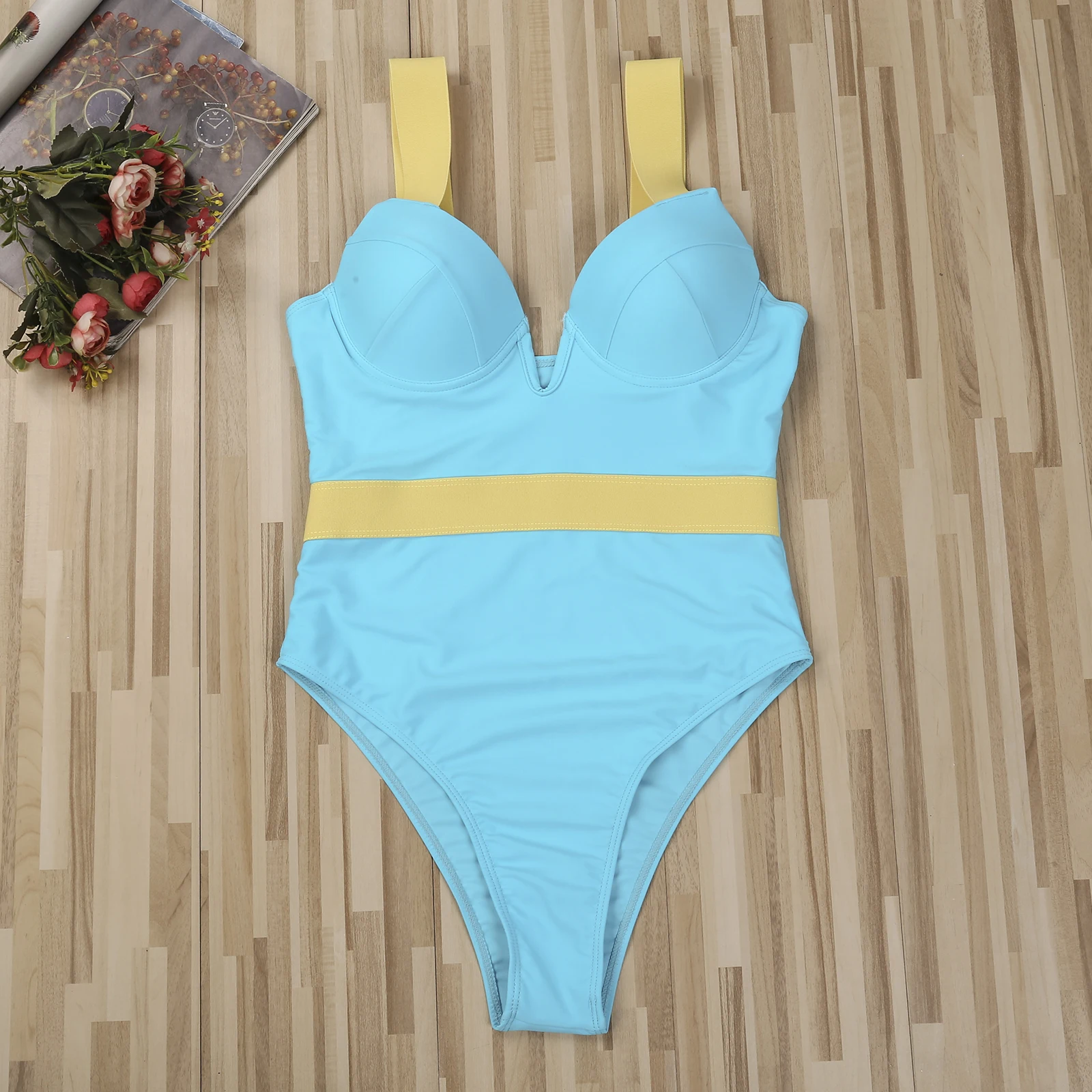 Купальник-бикини женский с чашками пуш-ап и подкладкой | Женская одежда
