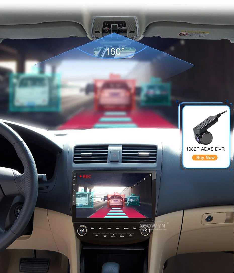 Android 6,0 1024*600 четырехъядерный 10," Автомобильный Радио gps навигация для HONDA Accord 7 2003-2007