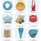 Детская игрушка для игры на пляже, набор мягких силиконовых игрушек для песочницы, набор для песчаного пляжа