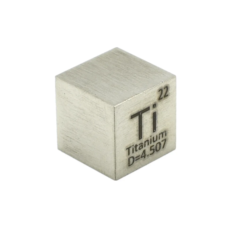 

Titanium Density Ti Cube ELement 99.5% Pure for Metal Element Collection 10x10x10 mm Hand Made DIY Hobbies Crafts Display