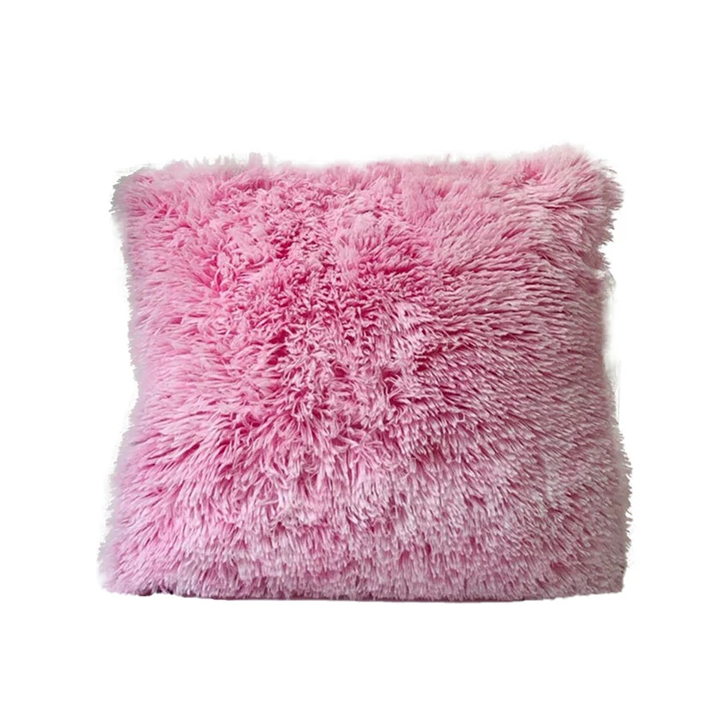 Плюшевые наволочки роскошные мягкие декоративные из искусственного меха для