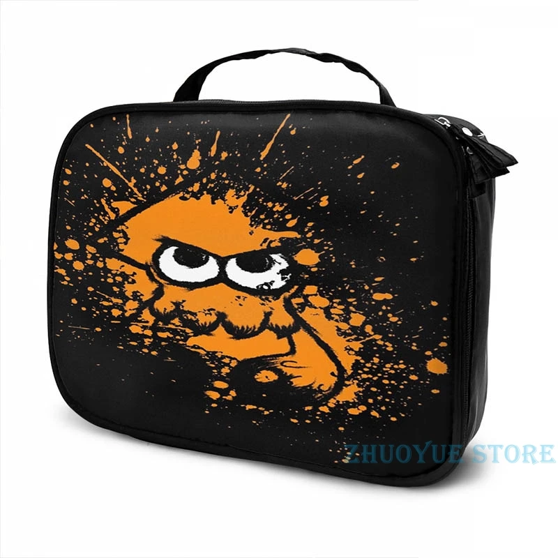 Splatoon черный кальмар с пустым глаза на оранжевого цвета брызги маска USB заряд