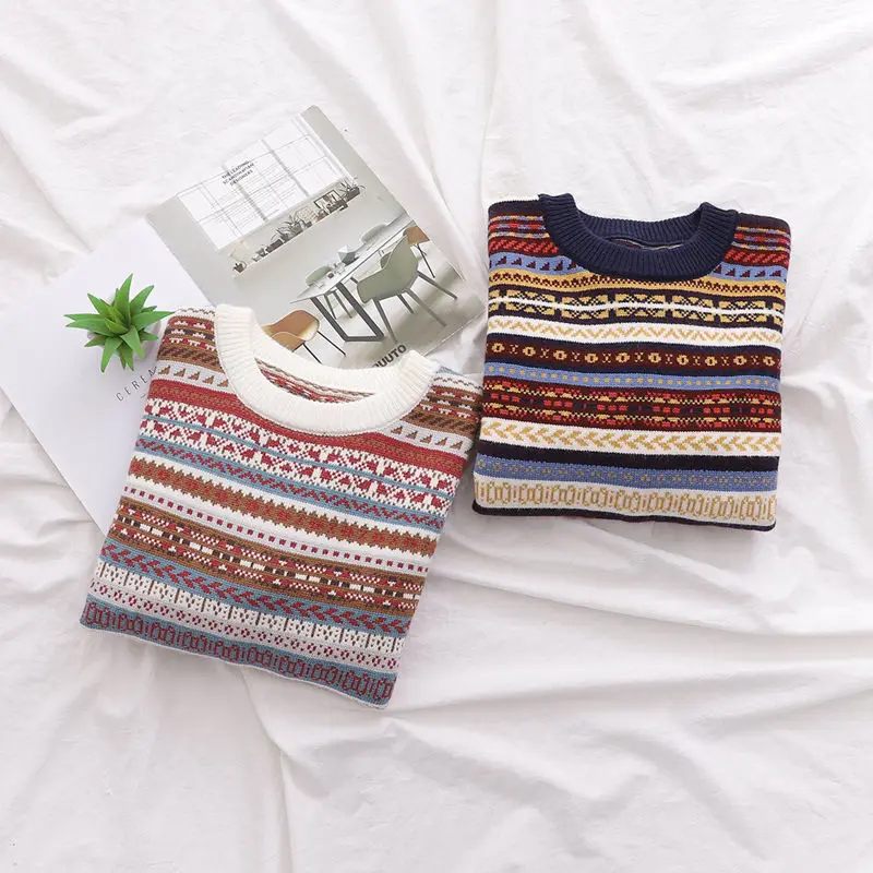 

Pullover Korean Sweater Women Knitted Sweaters for Women Long Sleeve Basic Sweater Plus Size Autumn Woman Knit Pullover Sweaters