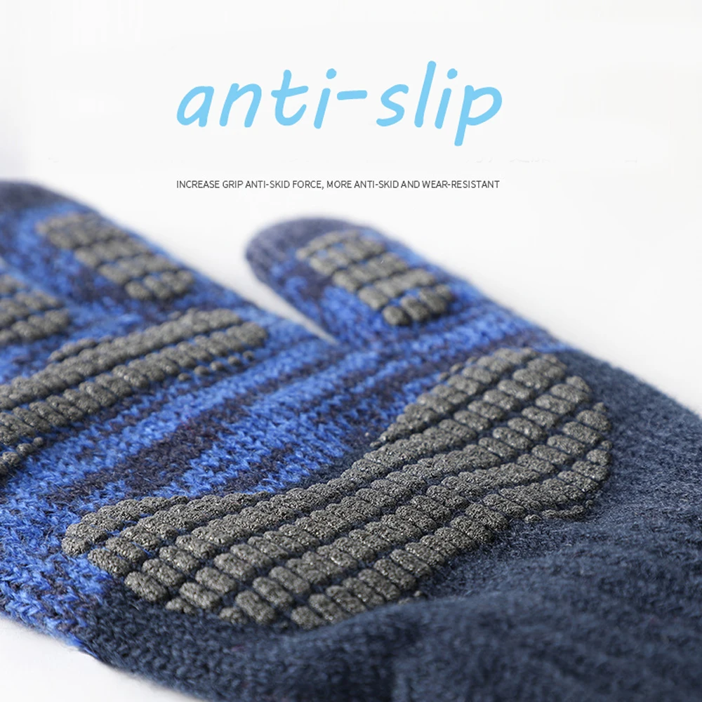 

Knitted Winter Gloves Cashmere Knitted Women Mittens Autumn Winter Warm Thick Gloves Touch Unisex Screen Skiing Gloves