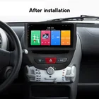 2 Din Автомобильный мультимедийный плеер с экраном 2.5D на Android 11 для Peugeot 107, Toyota Aygo, Citroen C1 2005-2014, радио, стерео, GPS-навигация