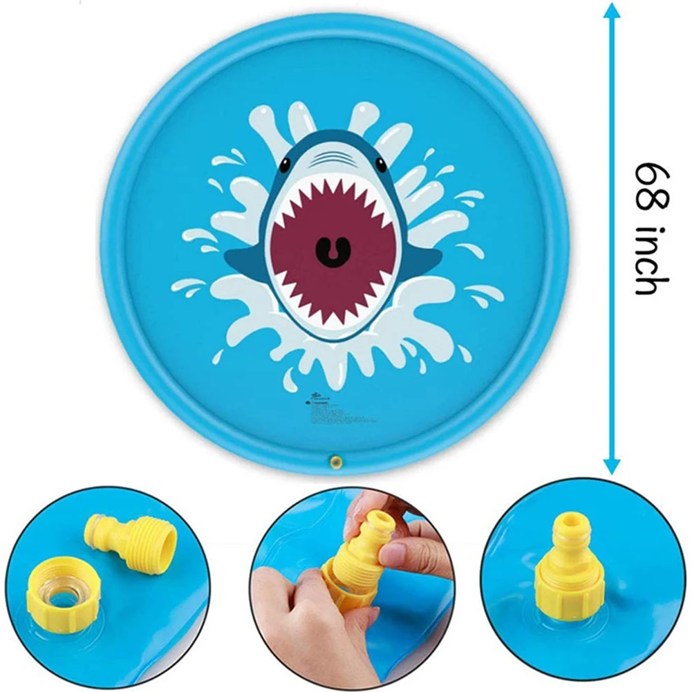 

Sprinkler Pad Thickened Pool Mat Cooling Outdoor Lawn Beach Sea Spray Cushion Cold Water Mat Toys for Kids Summer Water