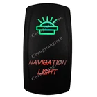 Лазерно-навигации светильник-автомобиль Лодка зеленый и красный светодиод включения выключения кулисный переключатель Водонепроницаемый, SPST, грузовик, морской караван водяного насоса