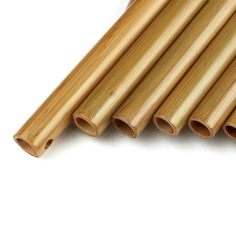 Китайский народный музыкальный инструмент Pan Flute Bamboo Panflute 10 труб духовой инструмент Panpipes Flauta ручной работы легко носить с собой
