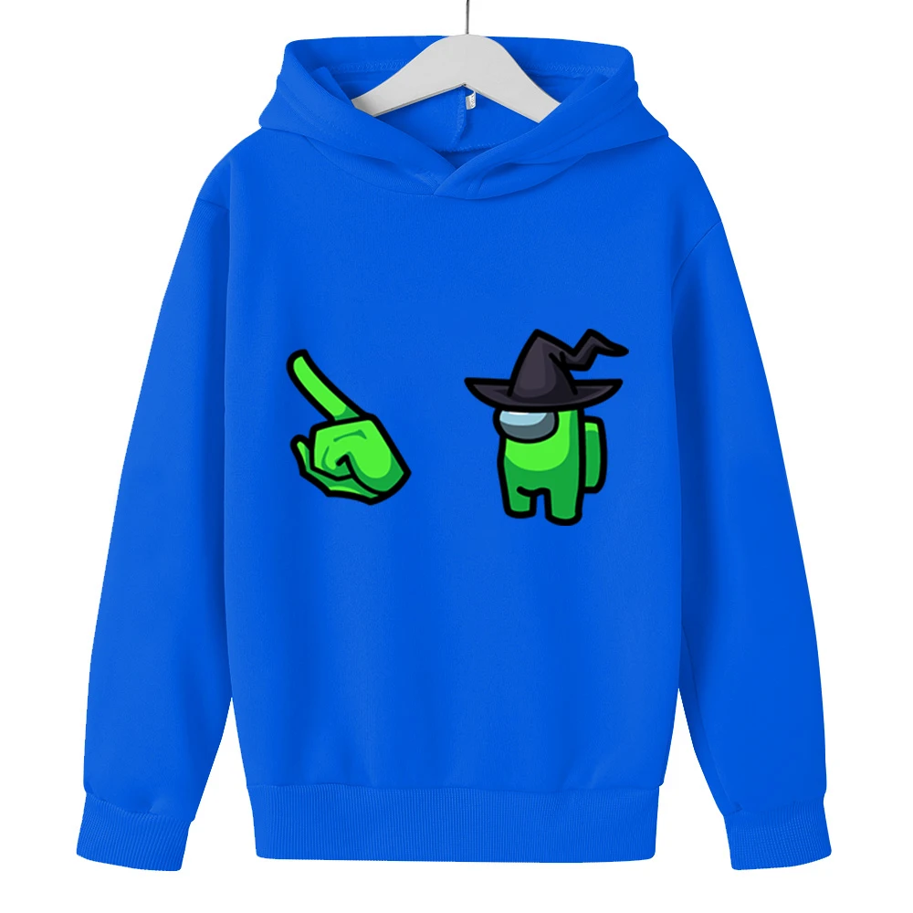 

Hot Game Among Us Sweatshirt Hoodies Fashion Harajuku Tracksuit Children Pullovers Anime Hoodie Boys/girls Clothes Child Coats