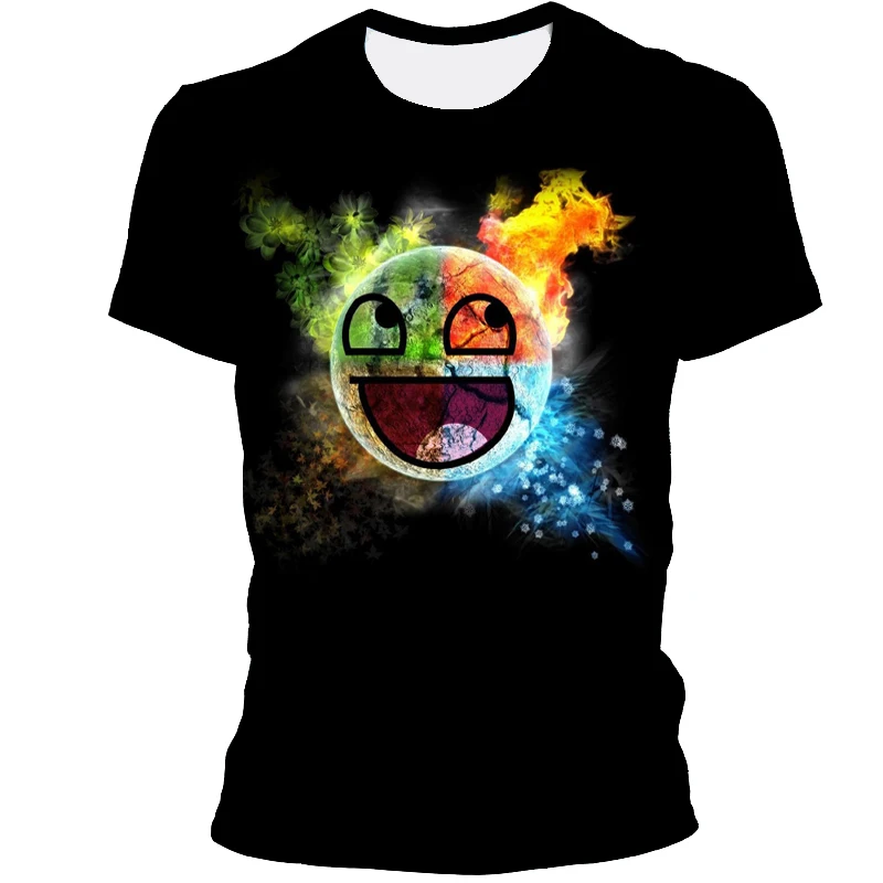 

Самая модная цветная забавная Мужская футболка 3D, модный креативный персональный Топ, модная повседневная Уличная одежда, забавная футболк...