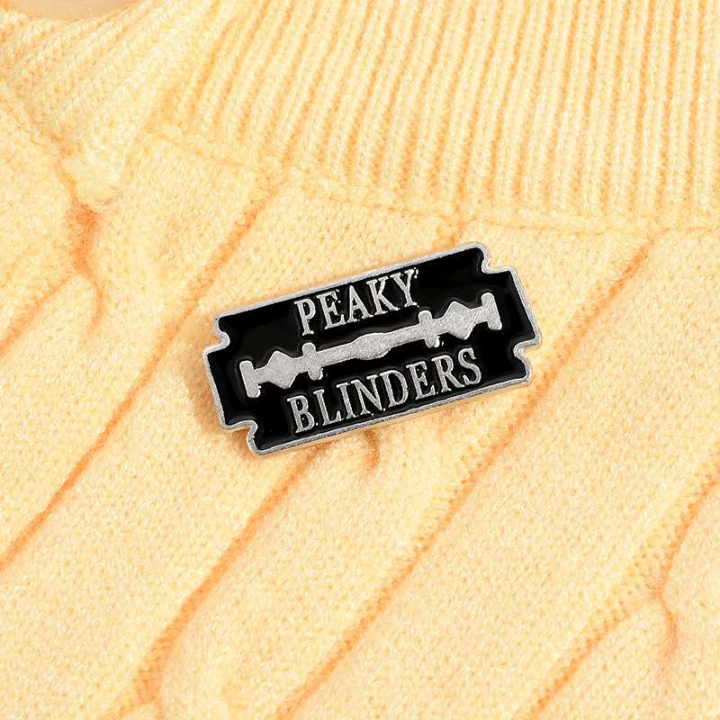 

Creative PEAKY BLINDERS geometric brooch Personality pin badge enamel backpack lapel pin hat jewelry gift for friends