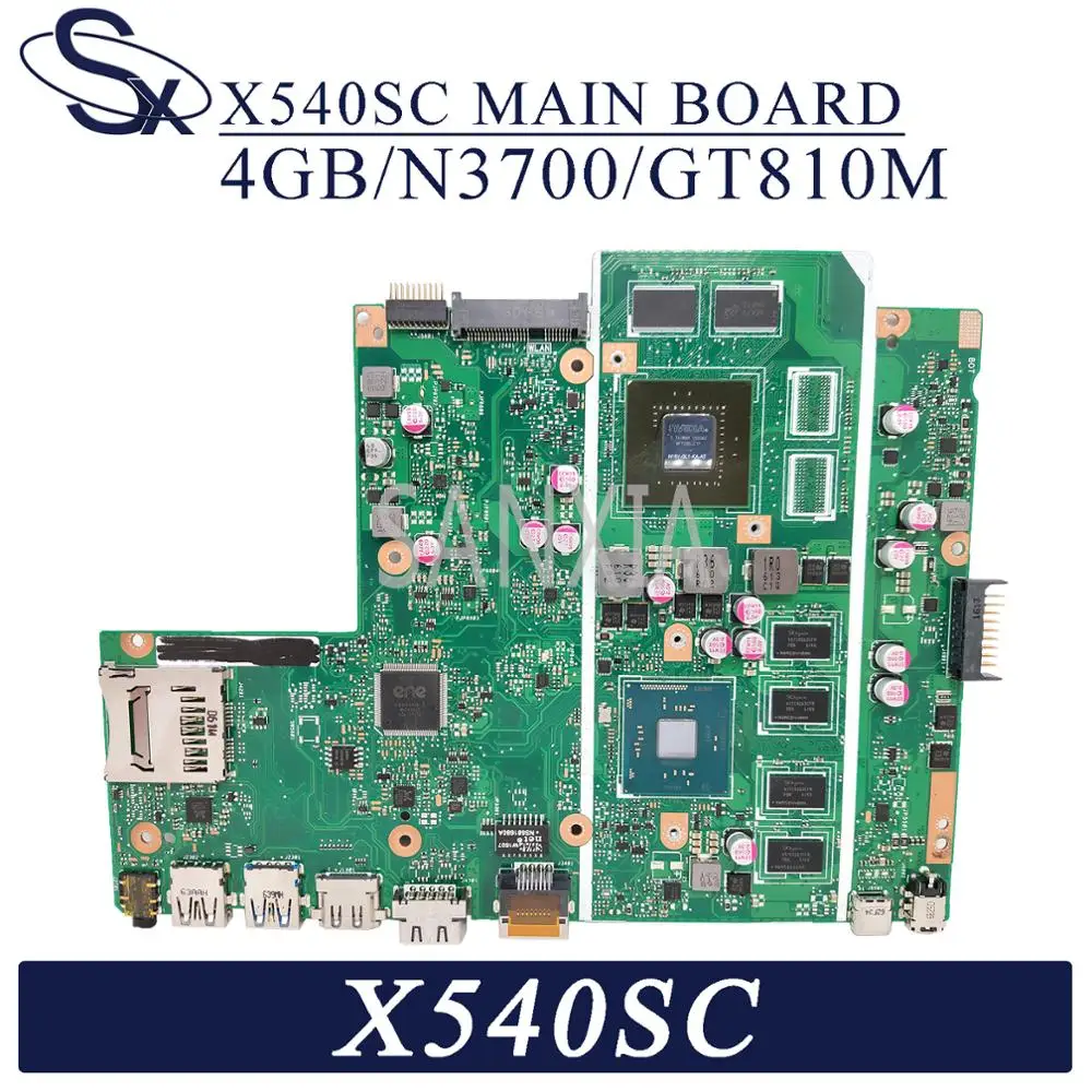 KEFU X540SC материнская плата для ноутбука ASUS VivoBook X540SCA X540S оригинальная 4GB RAM N3700 CPU