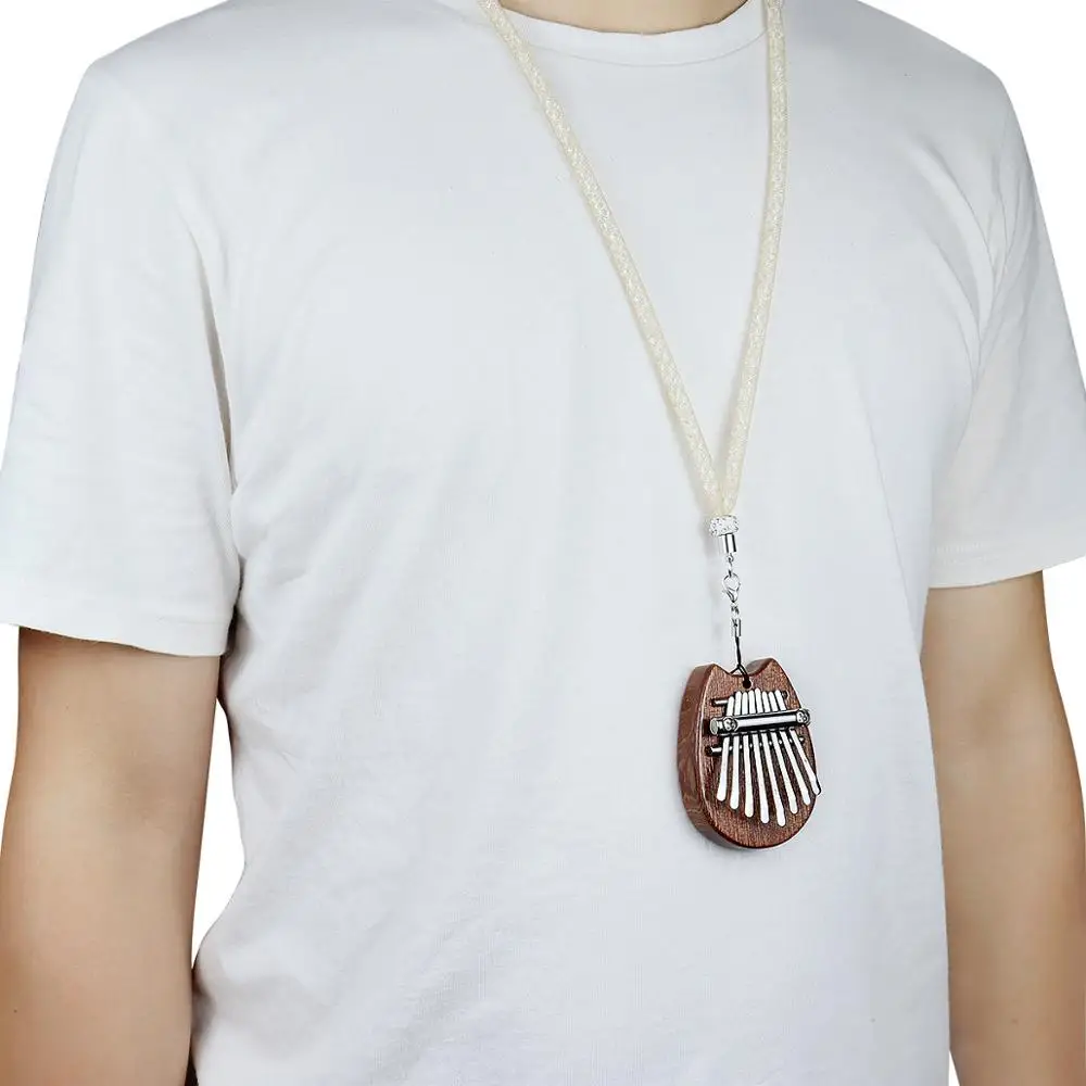 Миниатюрное пианино Muspor с Африканским большим пальцем 8 клавиш Mbira цельная