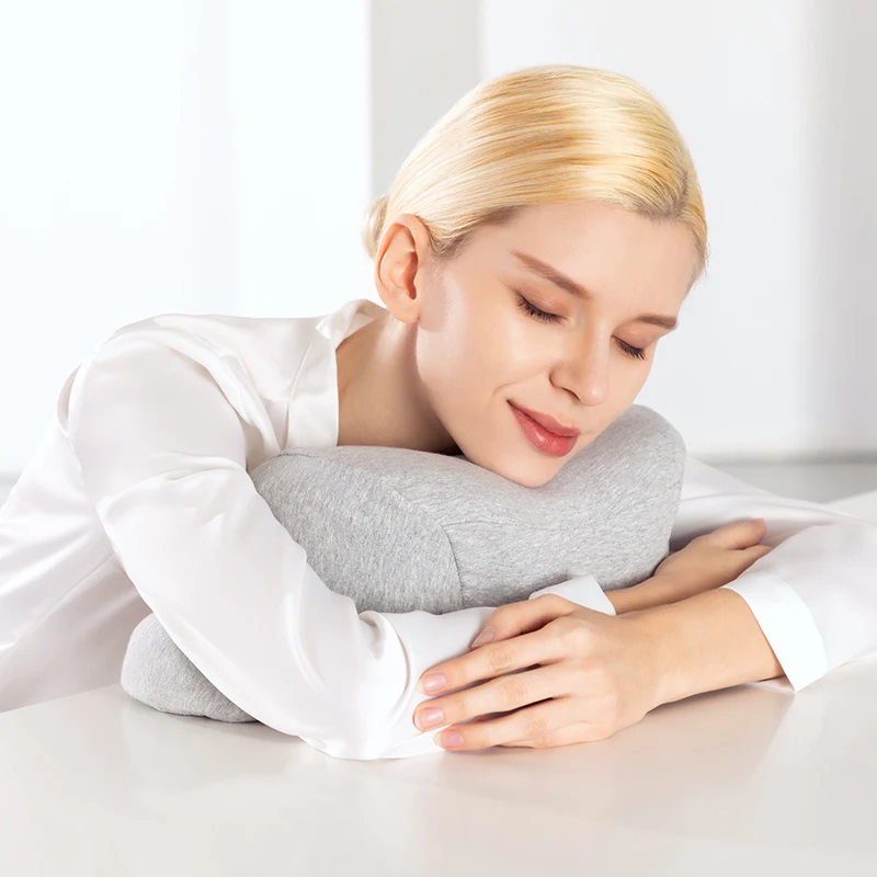 NOYOKE Nap Pillow Memory Foam Desk Cushion Slow Response Neck Orthopedic Students Pillows Office School Travel Airplane | Дом и сад