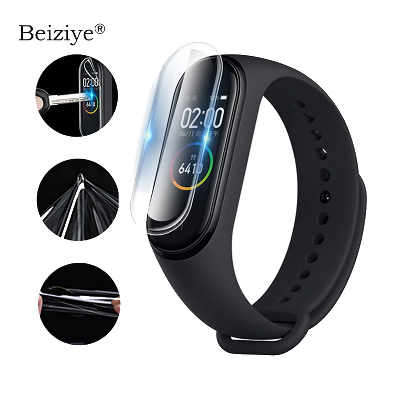 Защитная пленка для экрана Xiaomi Mi Band 4 мягкая из тпу смарт-браслета защитная |