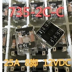 

Реле 12 В 735-2C-C 12VDC 735-2C-C-12VDC 7352CC-12VDC DC12V 12В 25A 277VAC 8PIN, 1 шт./5 шт.