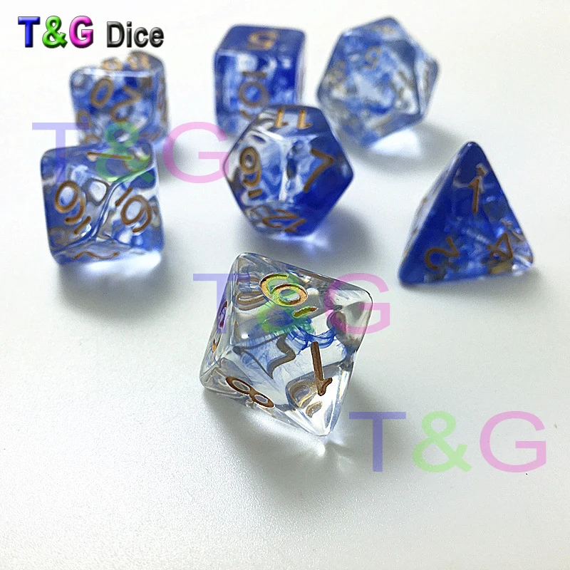 Абсолютно новый набор из 7 многогранных костей для игры D &amp d plus | Спорт и