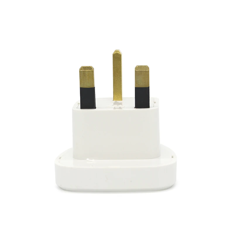 UK plug 1/PC Великобритания конвертеры Европа США ЕС AU в Великобритания адаптеры штекеров 250V10A белый цвет AC зарядное устройство переходник для путешествий - Цвет: UK plug
