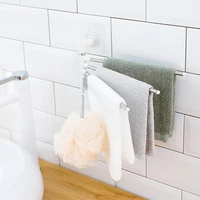 wall mount punch free adhesive bathroom towel holder hanging stand holder organizer cabinet hanger organizer rack shelf door