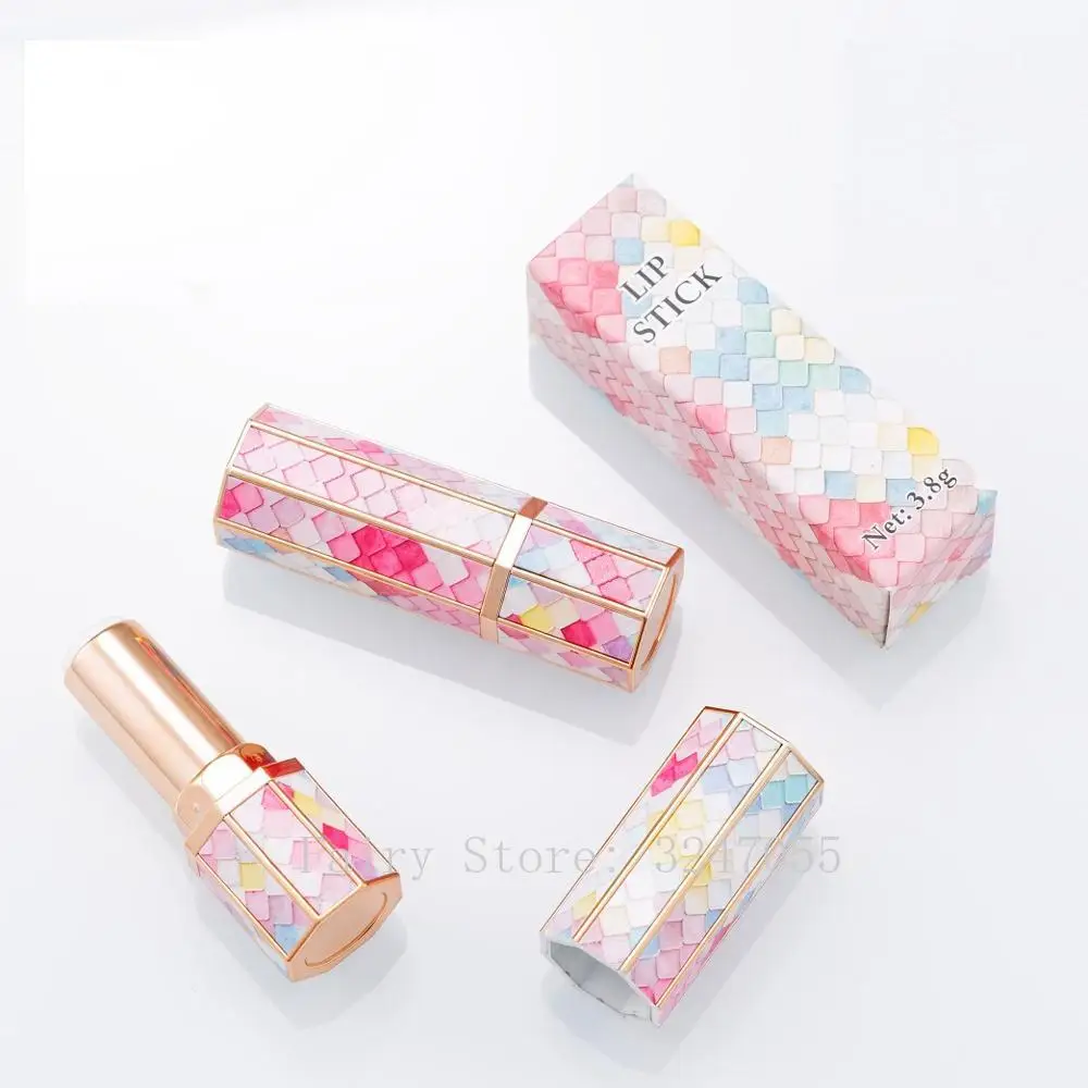 12.1mm 10/30/50pcs Rainbow Octahedron Empty Lipstick Tube Lip Balm Container Shell Packaging Cosmetics Refillable DIY | Красота и