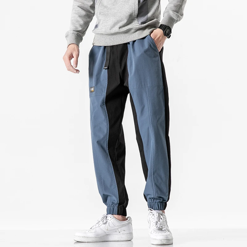 

New Design Drawstring Harem Pants Men Baggy Jogging Pants Japanese Style Male Crotch Wide Leg Pants Casual Loose Trousers