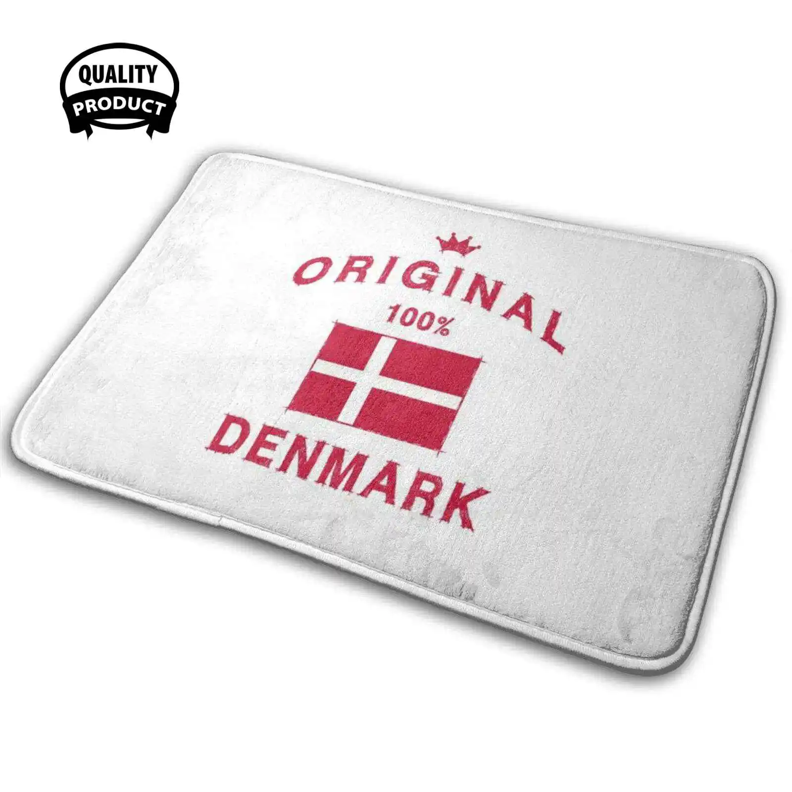Дания Датский флаг Дог Копенгаген мягкий домашний Противоскользящий коврик