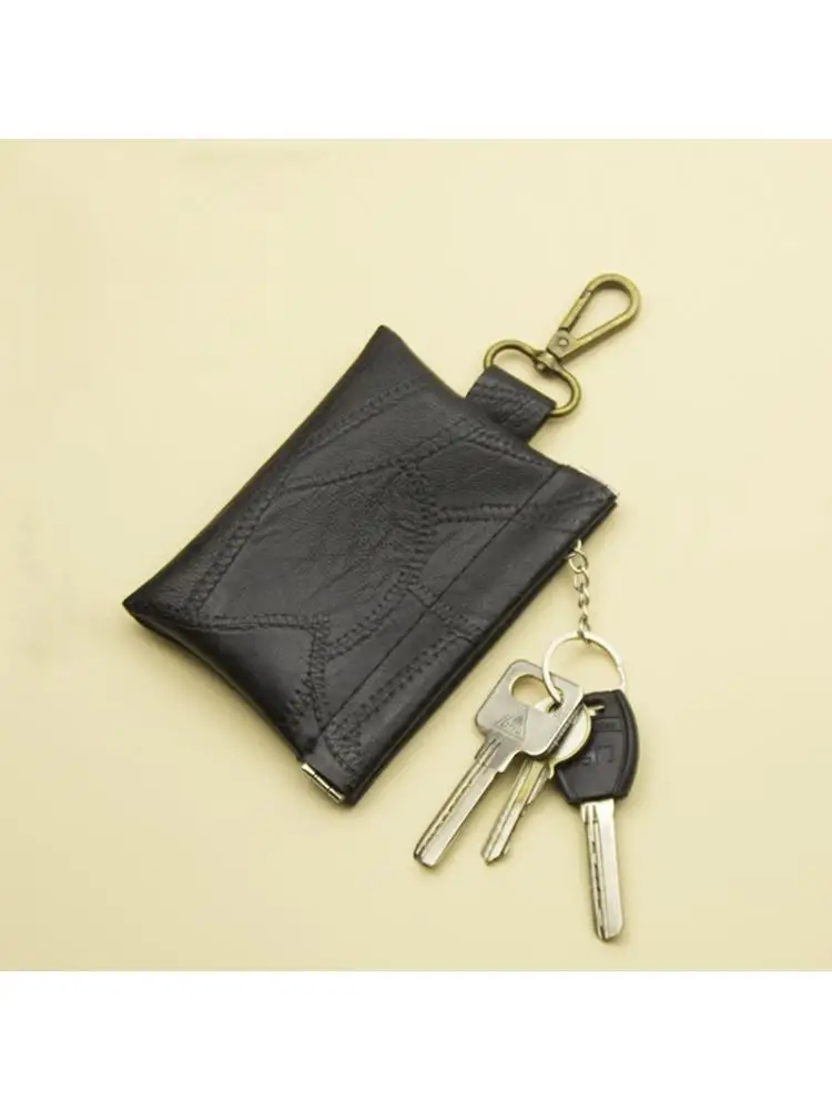

Portable PU Leather Coin Card Key Ring Wallet Pouch Mini Purse Change Bag LX9F