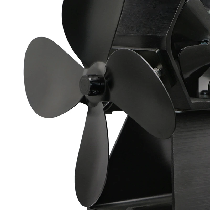 

4 Blade Thermal Power Fireplace Fan Heat Powered Wood Stove Fan for Indoor
