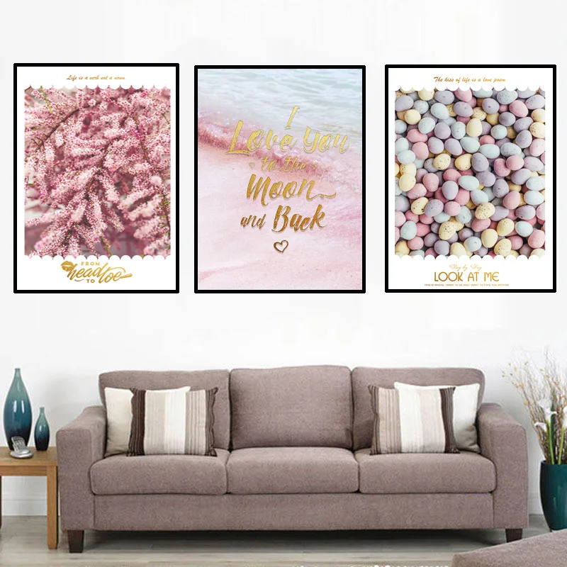 

Simple pink girl heart decorative posters Nordic Moderno Simple Poster Canvas Art Print Wall Pictures For Living Room Monstera L