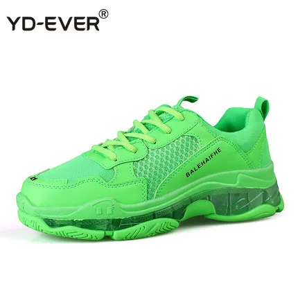 Унисекс Женская Повседневная Зеленая обувь сезон весна-лето дышащие сетчатые