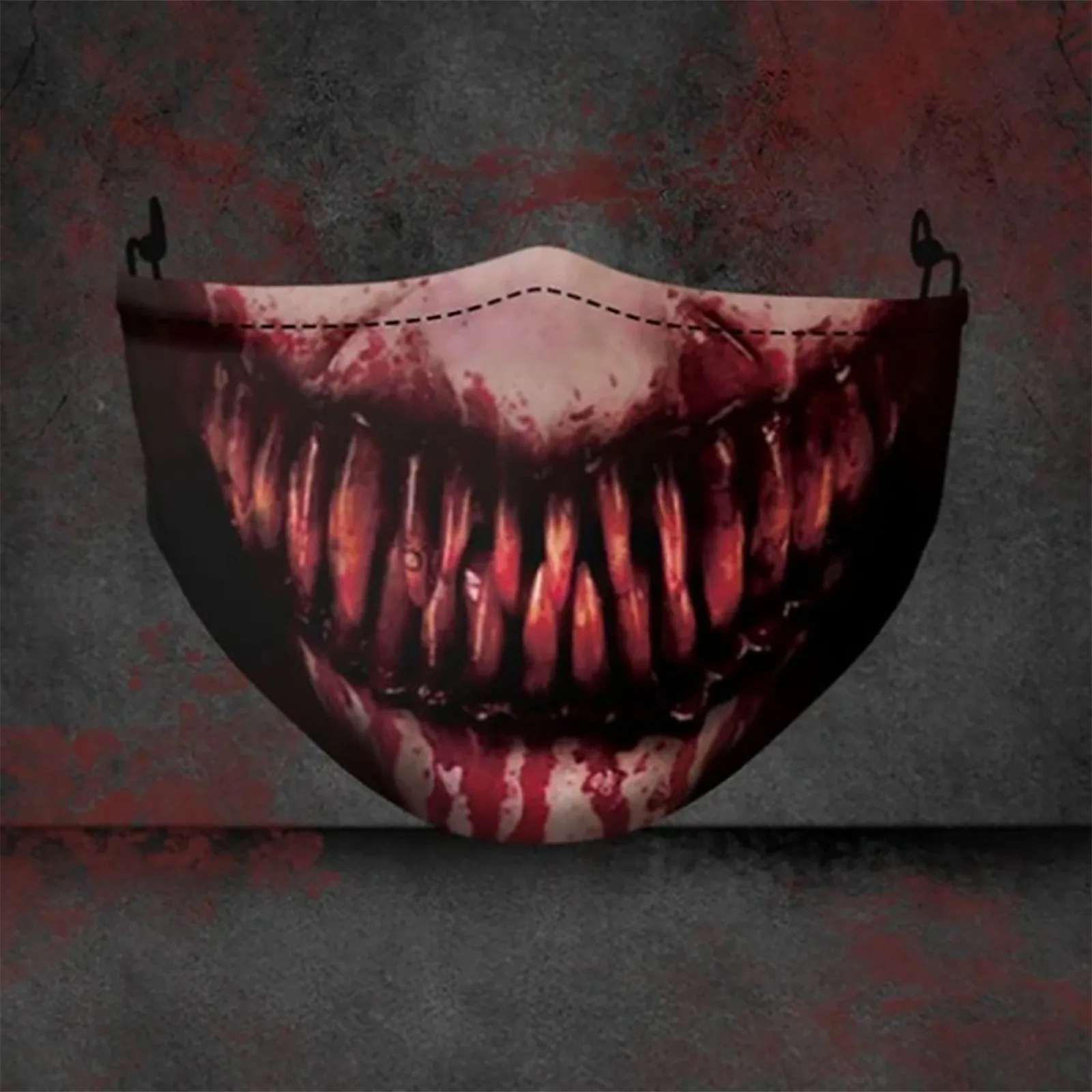 

Многоразовая Маска для взрослых, страшная смешная ужасная хлопковая Маска для лица, Маска для Хэллоуина, косплея, моющиеся многоразовые мас...