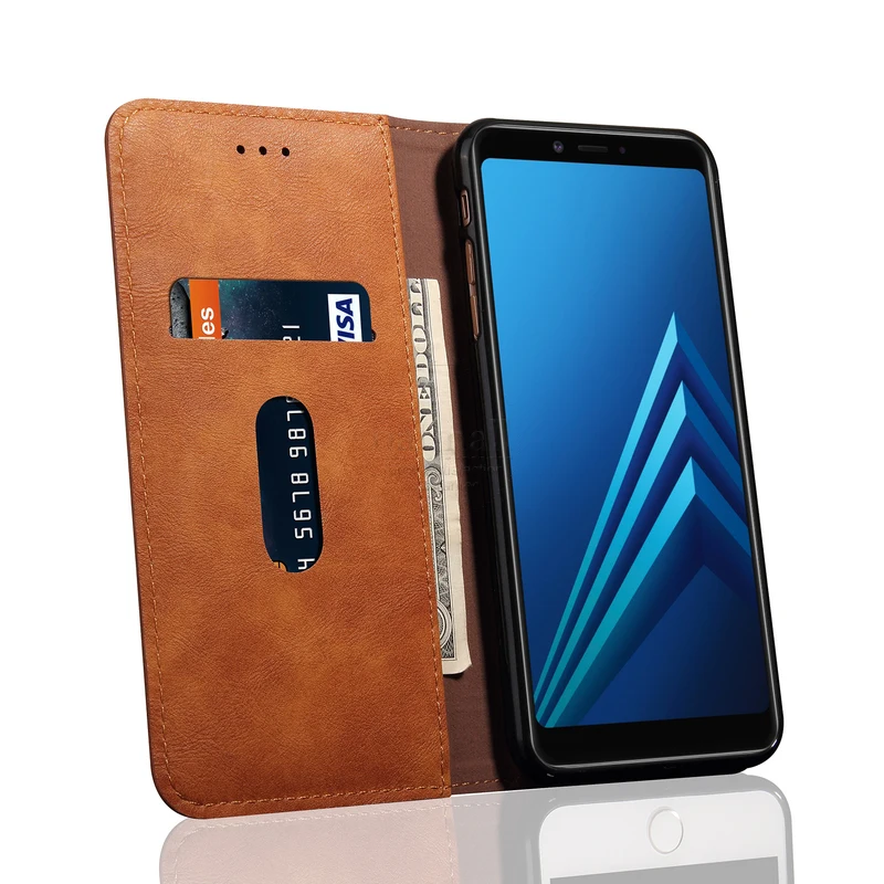Винтажный кожаный флип чехол для XiaoMi MI A3 lite Роскошный кошелек с отделением карт и