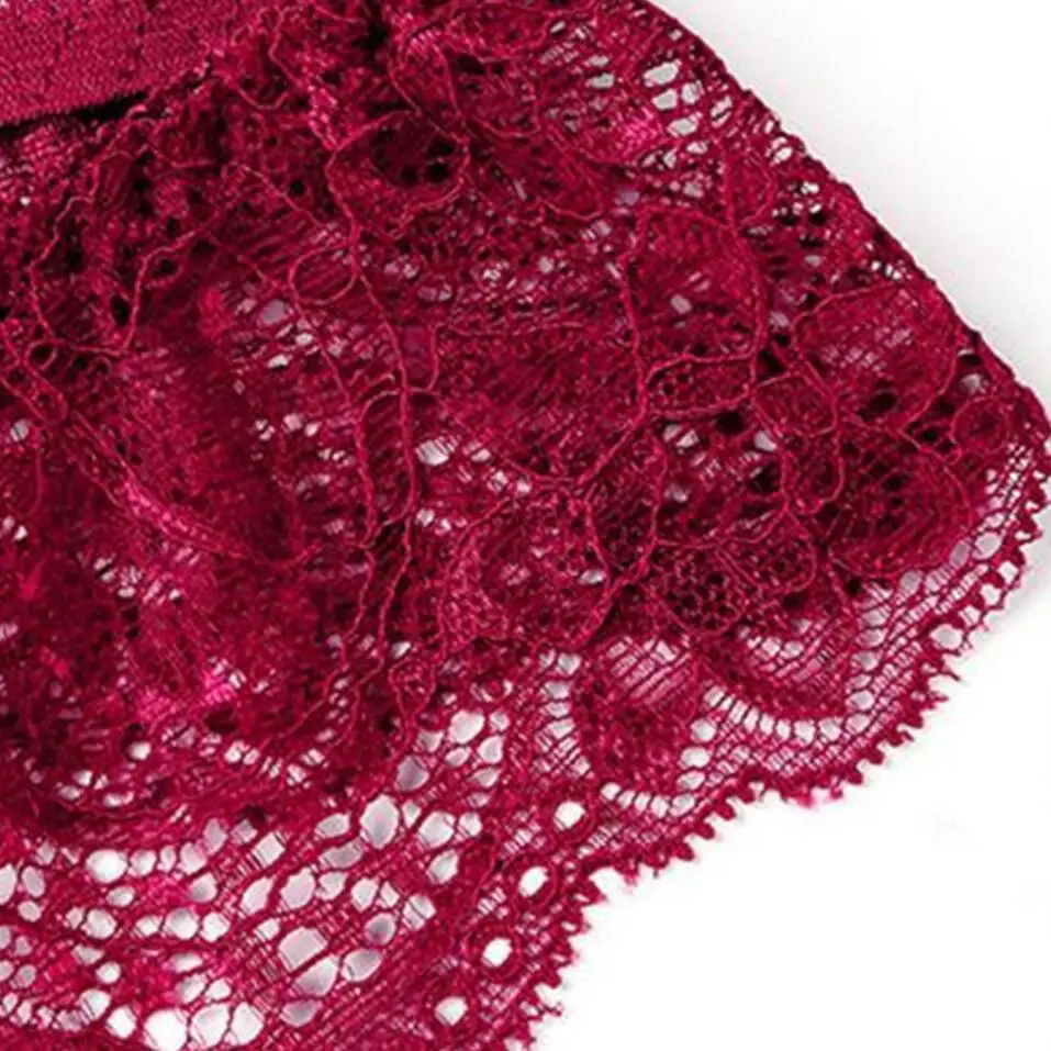 Роскошное женское нижнее белье, кружевные стринги размера плюс M/L/XL, ультра тонкие женские трусы с оборками, нижнее белье