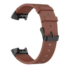 Кожаный ремешок для браслета Fitbit Charge 4  Charge3 SE, металлическая повязка на голову, деловой ремешок