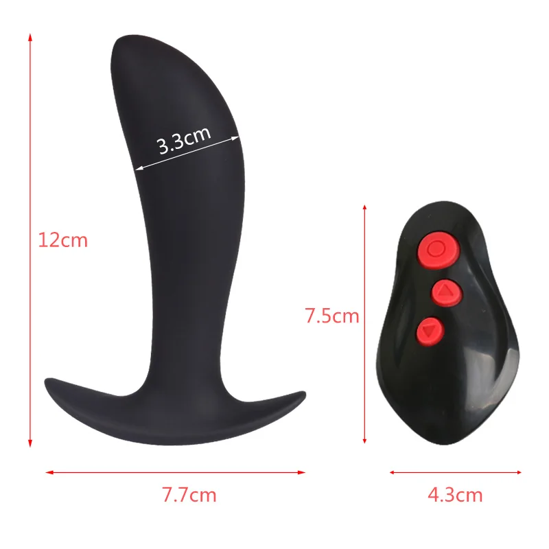 LUR Vibrating Butt Plug Electric Shock Anal Vibrator Male Sex Toy Prostate Massager Trainer 8 Vibration&ampElectric Sti | Красота и