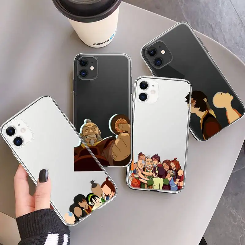 

Avatar the Last Airbender clear phone Cases Transparent for iPhone 6 7 8 11 12 s mini pro X XS XR MAX Plus