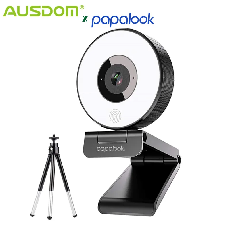 AUSDOM PA552 кольцевой светильник веб камера HD 1080P С микрофоном регулируемый