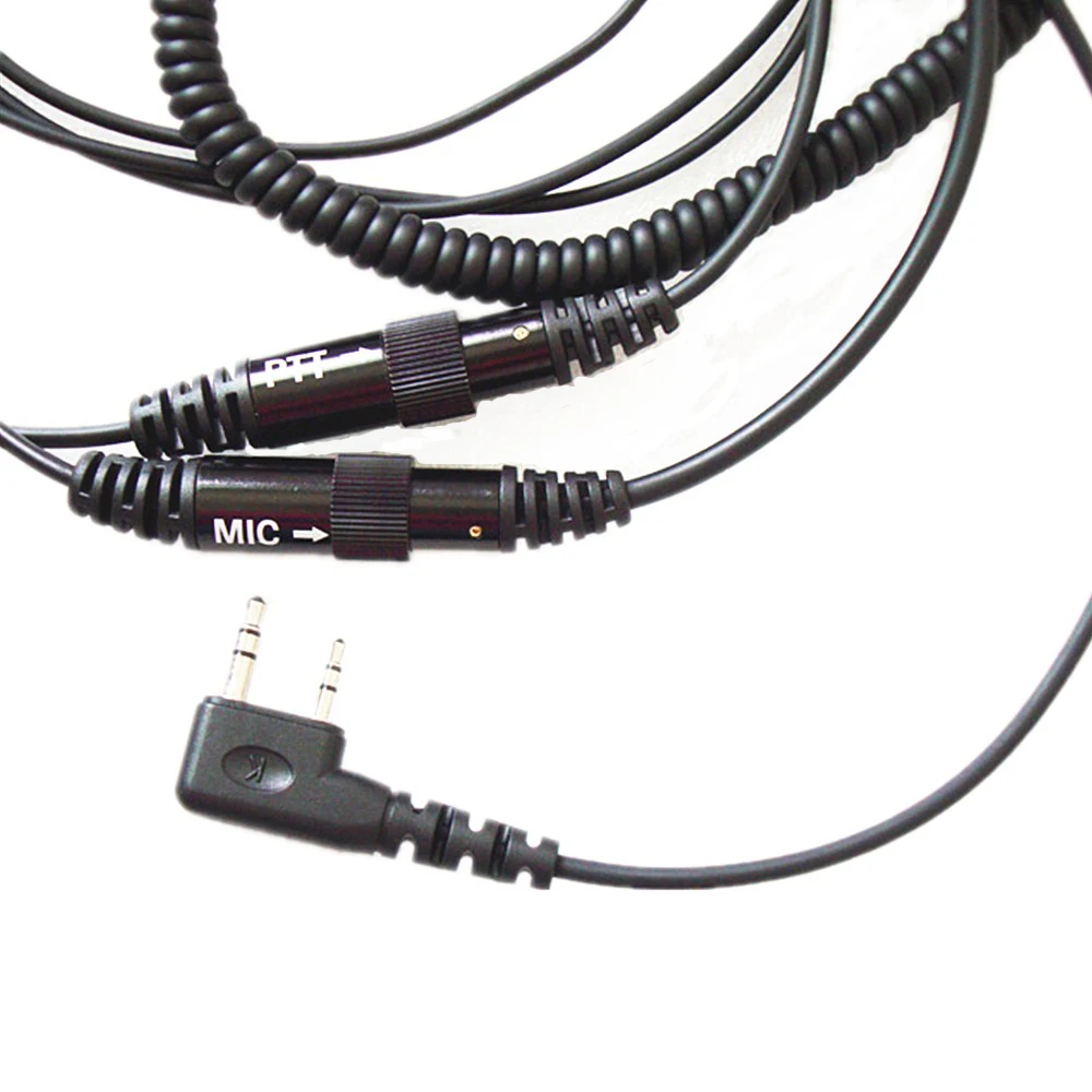 2 Pin мотоциклетная гарнитура для шлема PTT Kenwood Baofeng Walkie Talkie UV 5R BF 888S двухстороннее