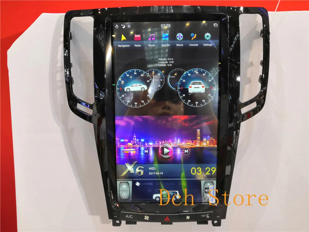 13,6 дюймов вертикальный Тесла стиль Android 8,1 автомобильный DVD gps навигация для infiniti G25 G37 2007-2013 carplay ips Радио Стерео 7850IC