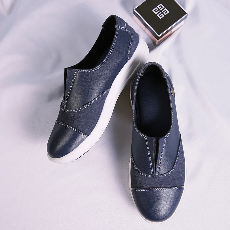 Новинка 2019 года модная женская повседневная обувь удобные слипоны из