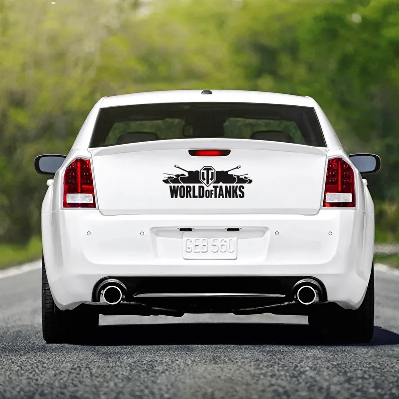 

Three Ratels 15*40.6cm 1-4 pieces world of tanks car sticker funny car stickers decals