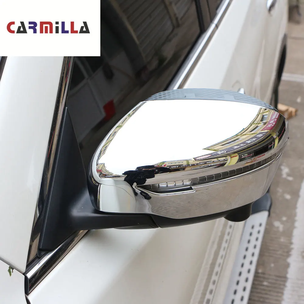 Carmilla 2 шт зеркало заднего вида крышка для Nissan Xtrail X trail T32 Rogue 2014 2020 зеркала