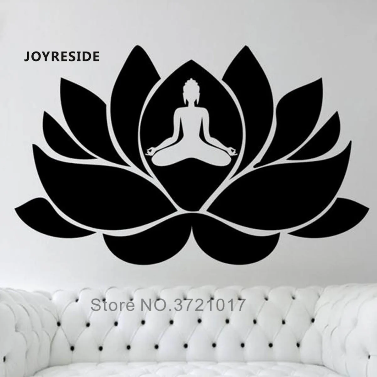 JOYRESIDE цветок лотоса наклейки на стену цветы Будды настенные украшение для дома