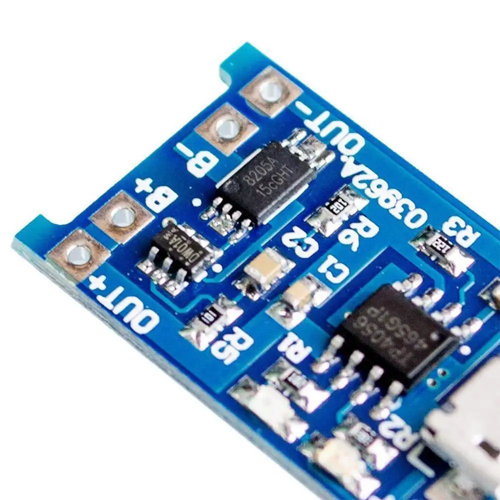 Зарядное устройство TP4056 5 шт. Micro USB В 1 А 18650 литий-ионное зарядное двойной защитный