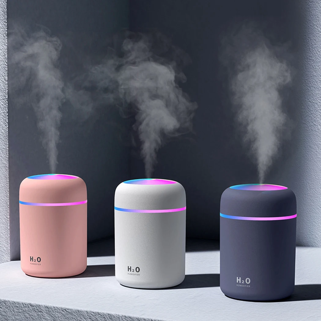 

300ml Humidifier ABS Aroma Car DC5V / 1A Diffuser Essential Humidifier LIGHT UP