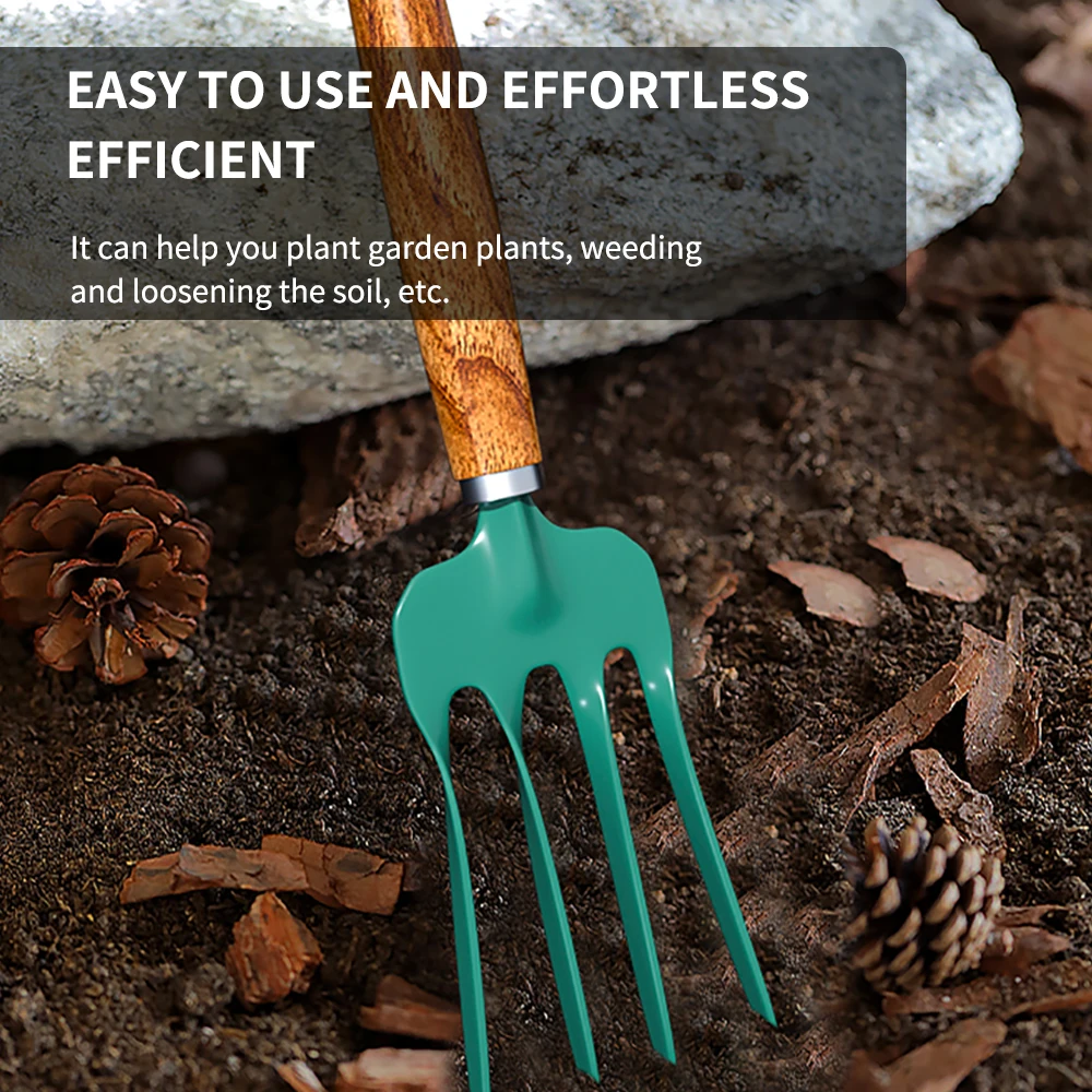 

51 см вилка для копания Gardon из дерева, с длинной ручкой 45 из углеродистой стали для сельскохозяйственной фермы Садоводство высадка инструменты ручная вилка с перекрученными зубьями